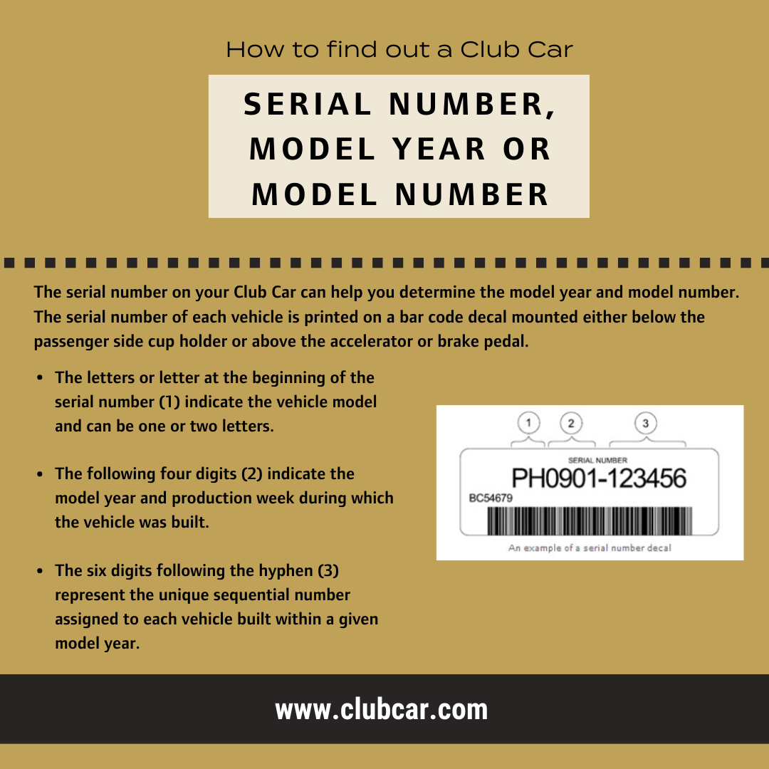 Serial Car How to Find Your Club Car Serial Number