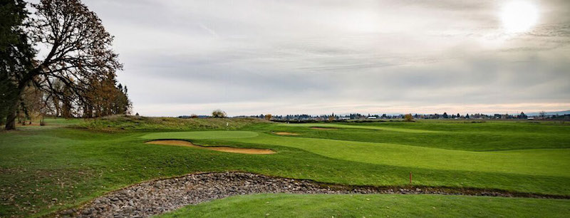 Golf course lawn