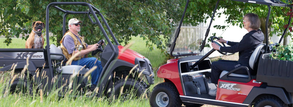 golf cars on yard